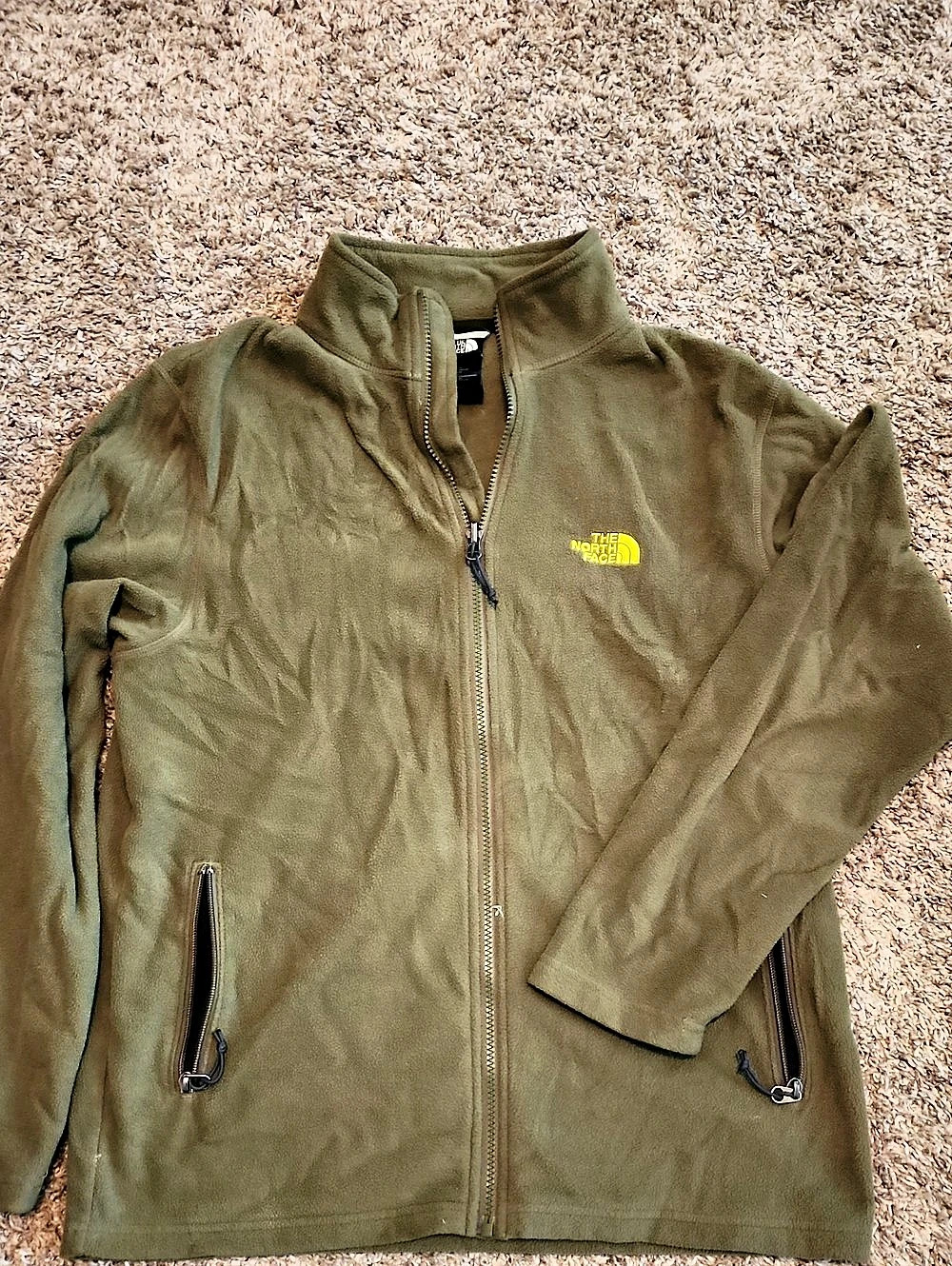 The North Face Glacier Full-Zip Fleece Jacket Men's Green Medium